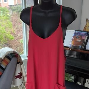 🍋✨FP movement hotshot onesie size small coral red